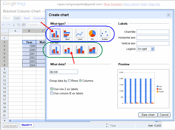 Google Chart Wizard